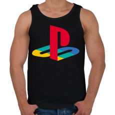 PRINTFASHION PS 2 Logo - Férfi atléta - Fekete
