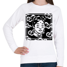 PRINTFASHION Pszichedelikus nő - Női pulóver - Fehér