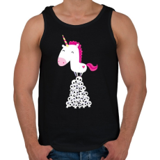 PRINTFASHION Pszichokornis - Férfi atléta - Fekete