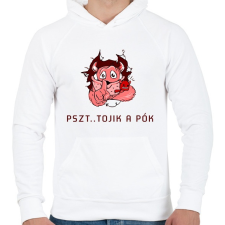 PRINTFASHION PSZT - Férfi kapucnis pulóver - Fehér férfi pulóver, kardigán