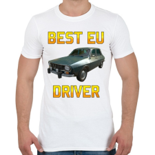 PRINTFASHION PUBG - Best EU Driver - Férfi póló - Fehér férfi póló