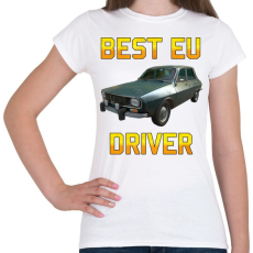 PRINTFASHION PUBG - Best EU Driver - Női póló - Fehér