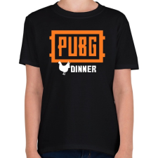 PRINTFASHION PUBG DINNER - Gyerek póló - Fekete gyerek póló