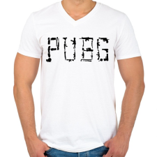 PRINTFASHION PUBG fegyverek - Férfi V-nyakú póló - Fehér női póló