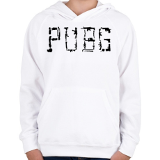 PRINTFASHION PUBG fegyverek - Gyerek kapucnis pulóver - Fehér
