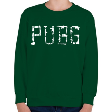 PRINTFASHION PUBG fegyverek - Gyerek pulóver - Sötétzöld gyerek pulóver, kardigán