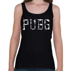 PRINTFASHION PUBG fegyverek - Női atléta - Fekete