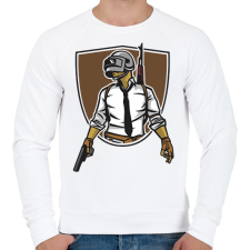 PRINTFASHION PUBG - Férfi pulóver - Fehér férfi pulóver, kardigán