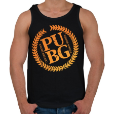 PRINTFASHION PUBG LOGO - Férfi atléta - Fekete atléta, trikó