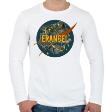 PRINTFASHION PUBG NASA: ERANGEL - Férfi hosszú ujjú póló - Fehér férfi póló