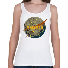 PRINTFASHION PUBG NASA: MIRAMAR - Női atléta - Fehér női trikó