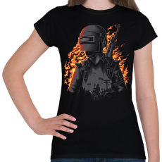PRINTFASHION PUBG - Női póló - Fekete