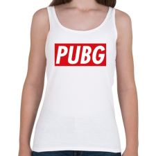 PRINTFASHION PUBG OBEY - Női atléta - Fehér női trikó