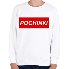 PRINTFASHION PUBG - Pochinki - Gyerek pulóver - Fehér