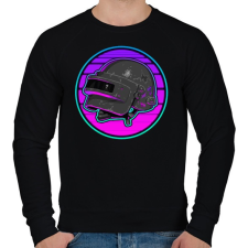 PRINTFASHION PUBG sisak - Férfi pulóver - Fekete férfi pulóver, kardigán