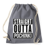PRINTFASHION PUBG - Straight Outta Pochinki - Sportzsák, Tornazsák - Grafitszürke