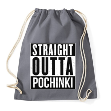PRINTFASHION PUBG - Straight Outta Pochinki - Sportzsák, Tornazsák - Grafitszürke tornazsák
