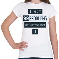 PRINTFASHION Pubg Surviving - Női póló - Fehér női póló