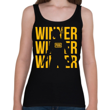 PRINTFASHION PUBG Winner - Női atléta - Fekete női trikó