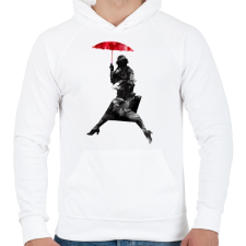 PRINTFASHION Puddle jumper - Férfi kapucnis pulóver - Fehér férfi pulóver, kardigán