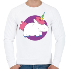 PRINTFASHION Pufi unikronis - Férfi pulóver - Fehér