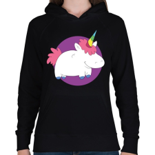 PRINTFASHION Pufi unikronis - Női kapucnis pulóver - Fekete női pulóver, kardigán