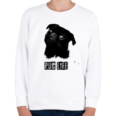 PRINTFASHION pug life2 - Gyerek pulóver - Fehér