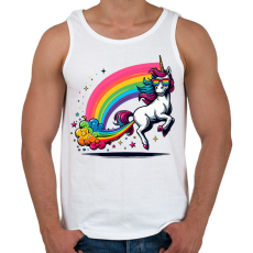 PRINTFASHION Pukikornis - Férfi atléta - Fehér