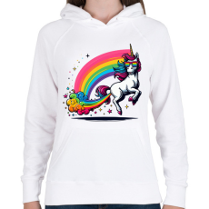 PRINTFASHION Pukikornis - Női kapucnis pulóver - Fehér