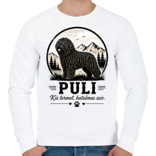 PRINTFASHION Puli – Kis termet, hatalmas szív ???? - Férfi pulóver - Fehér férfi pulóver, kardigán
