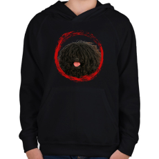 PRINTFASHION puli kutyus - férfi - Gyerek kapucnis pulóver - Fekete
