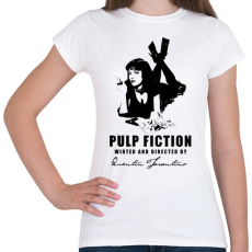 PRINTFASHION PULP FICTION-BLACK - Női póló - Fehér