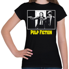 PRINTFASHION Pulp Fiction - Női póló - Fekete női póló