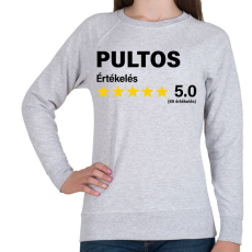 PRINTFASHION Pultos Értékelés ***** 5.0 (69 értékelés) - Női pulóver - Sport szürke
