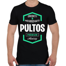 PRINTFASHION Pultos prémium minőség - Férfi póló - Fekete férfi póló