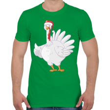 PRINTFASHION Pulyka - Férfi póló - Zöld férfi póló