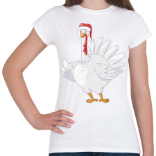 PRINTFASHION Pulyka - Női póló - Fehér női póló