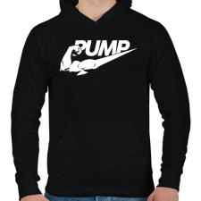 PRINTFASHION PUMP - Férfi kapucnis pulóver - Fekete férfi pulóver, kardigán