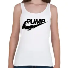 PRINTFASHION PUMP - Női atléta - Fehér női trikó
