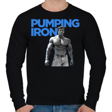 PRINTFASHION Pumping Iron - Férfi pulóver - Fekete férfi pulóver, kardigán