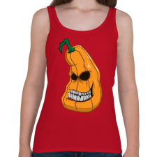 PRINTFASHION Pumpkin head - Női atléta - Cseresznyepiros női trikó
