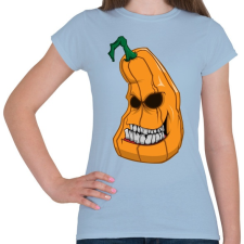 PRINTFASHION Pumpkin head - Női póló - Világoskék női póló