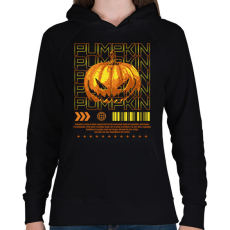 PRINTFASHION Pumpkin - Női kapucnis pulóver - Fekete