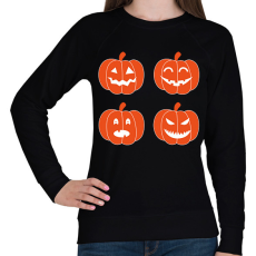 PRINTFASHION pumpkins-1777667 - Női pulóver - Fekete