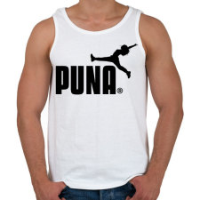 PRINTFASHION PUNA - Férfi atléta - Fehér atléta, trikó