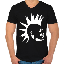 PRINTFASHION Punk 2 - Férfi V-nyakú póló - Fekete férfi póló