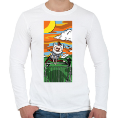 PRINTFASHION Punk Adventure - Férfi hosszú ujjú póló - Fehér