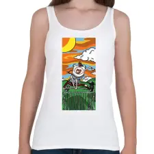 PRINTFASHION Punk Adventure - Női atléta - Fehér női trikó