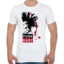 PRINTFASHION Punk Baby - Férfi póló - Fehér férfi póló