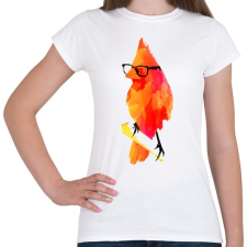 PRINTFASHION Punk birdy - Női póló - Fehér női póló